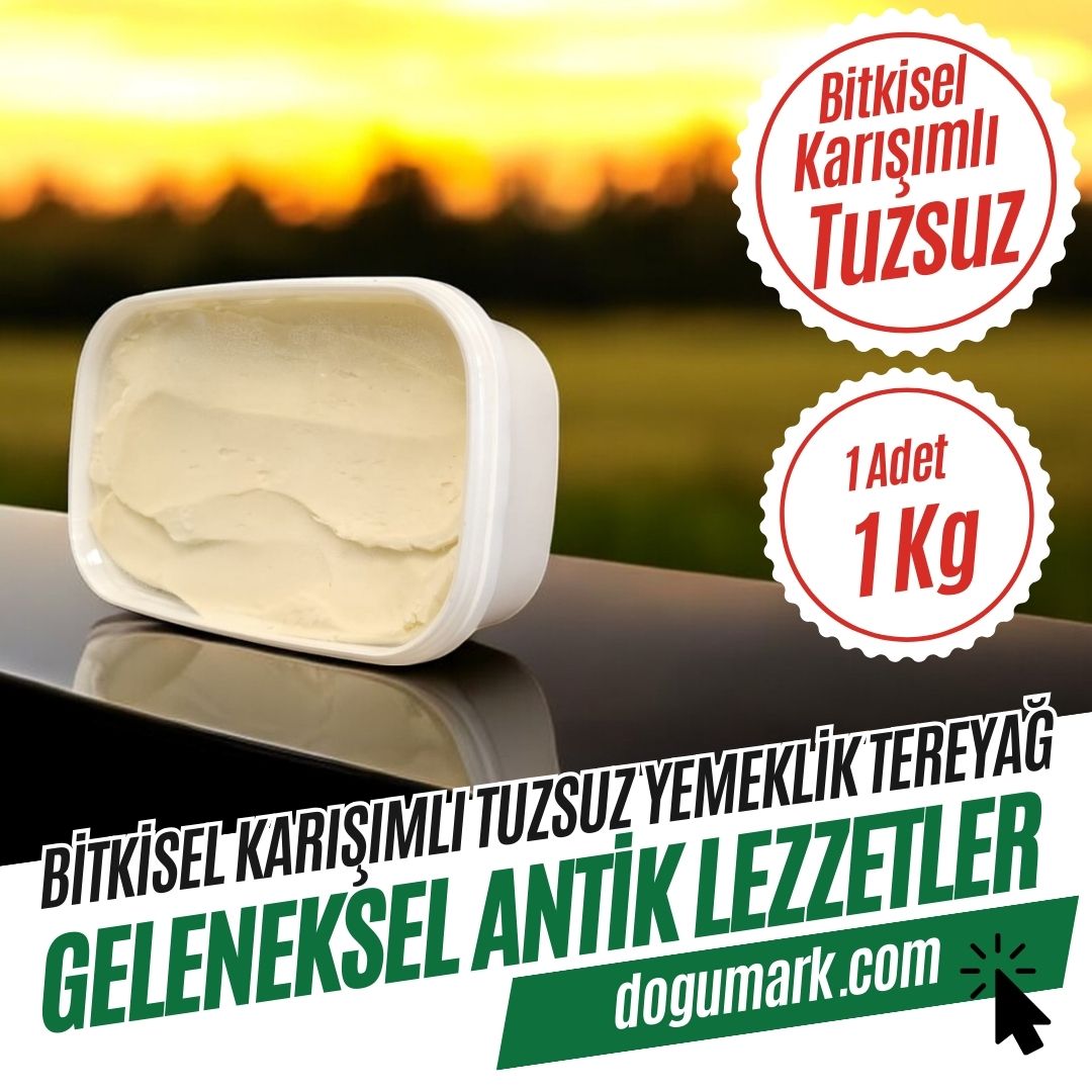 Bitkisel Karışımlı Tuzsuz Yemeklik Tereyağ (1 Kg) - Dökme