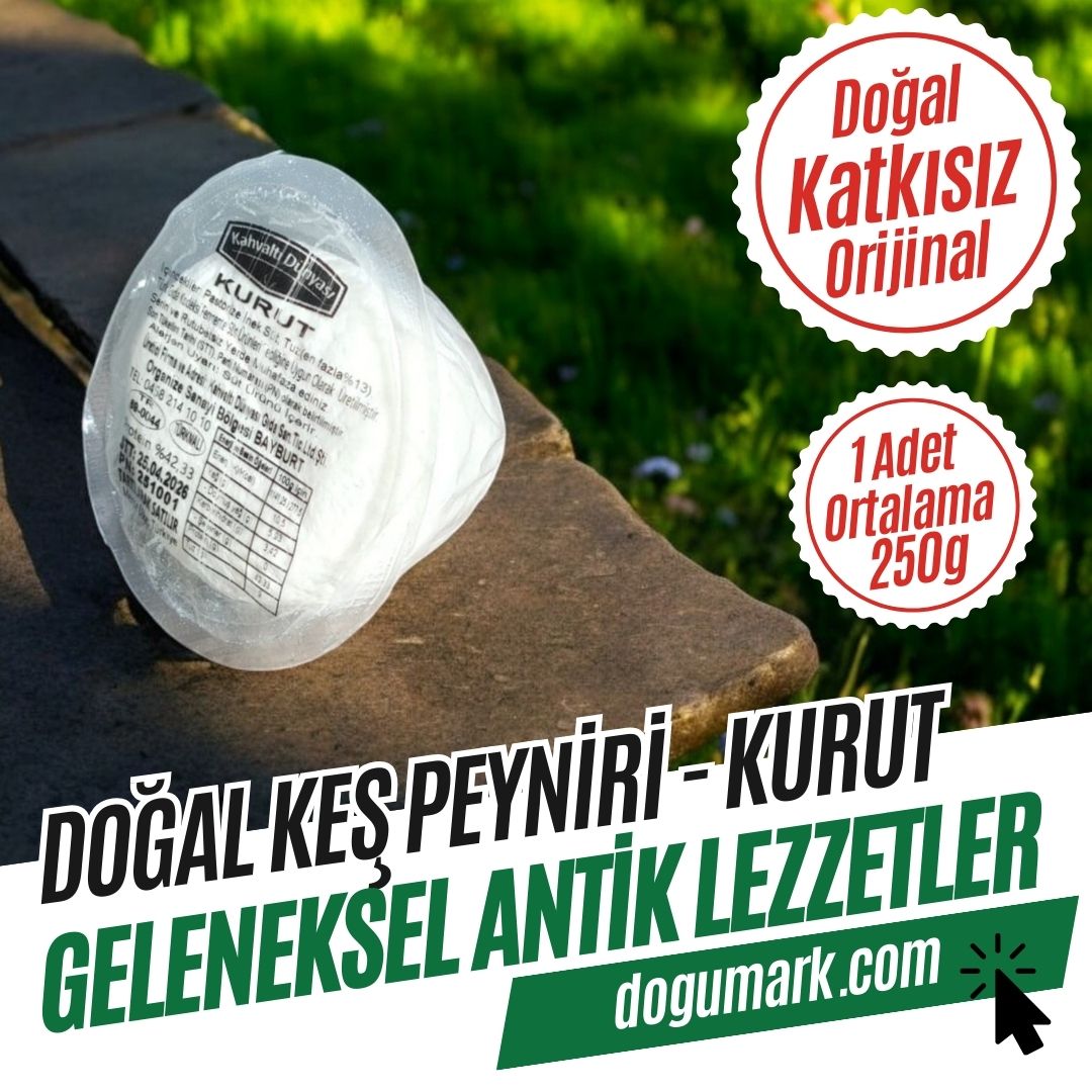 Doğal Keş Peyniri - Kurut - Kurutulmuş Yoğurt (1 Adet 250g)