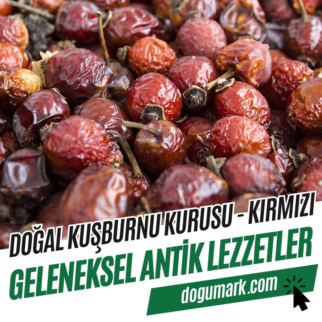 Doğal Kuşburnu Kurusu - Kırmızı (1 Kg)