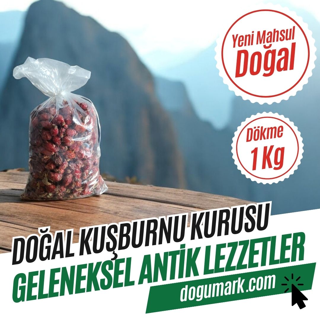 Doğal Kuşburnu Kurusu - Kurutulmuş Meyve (1 Kg) Dökme