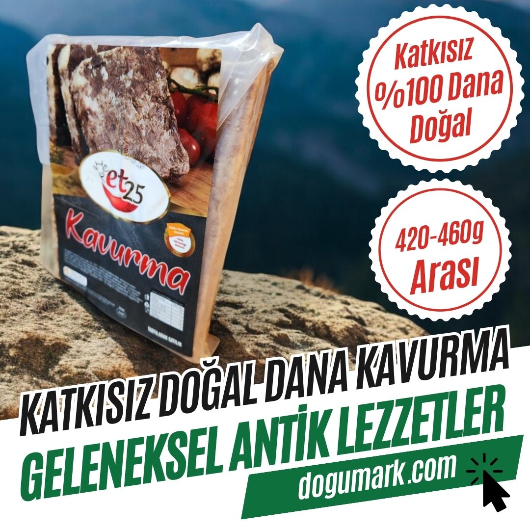 Katkısız Doğal Hakiki Dana Et Kavurma (420-460g Arası)