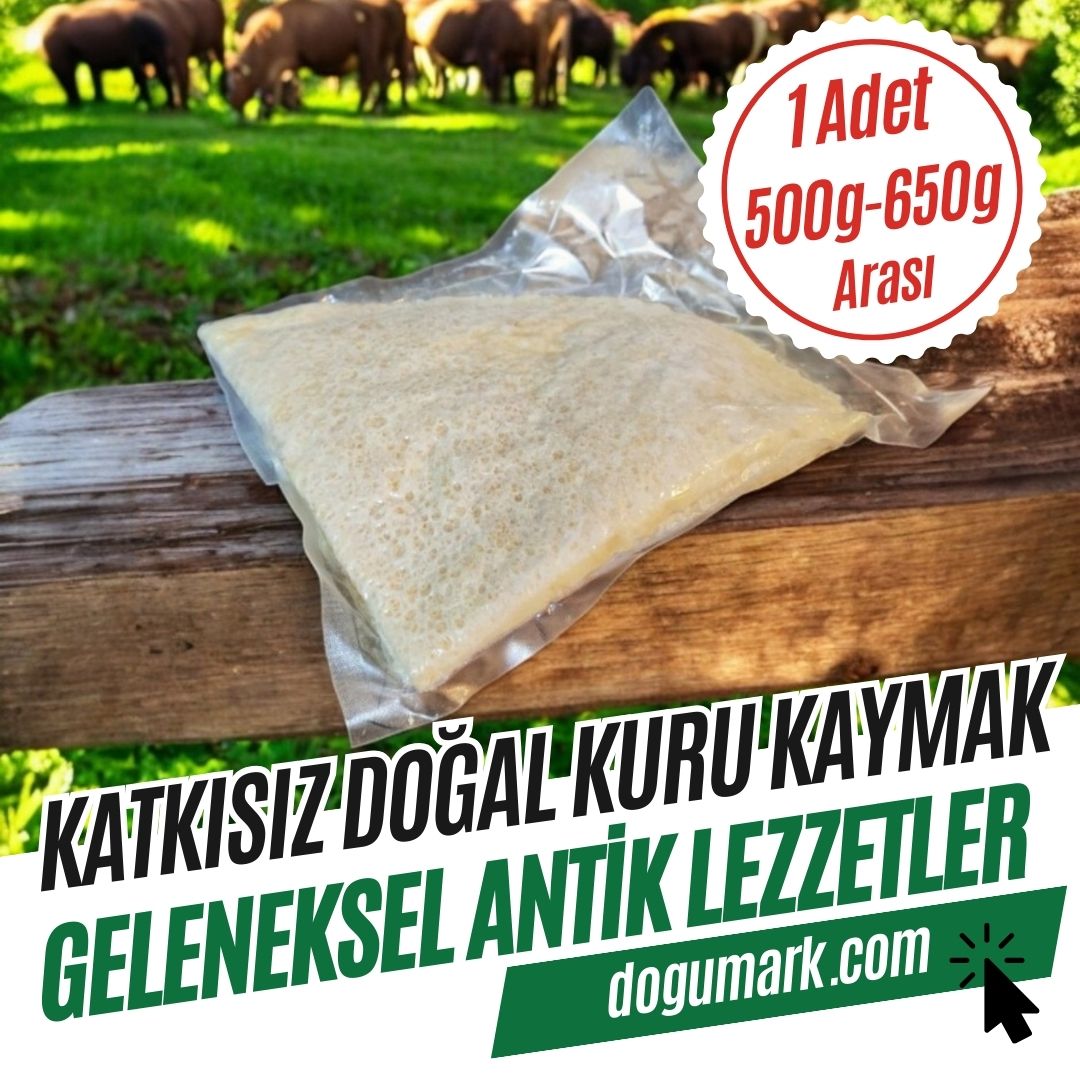 Katkısız Doğal Kuru Kaymak 1 Adet (500-650g Arası)