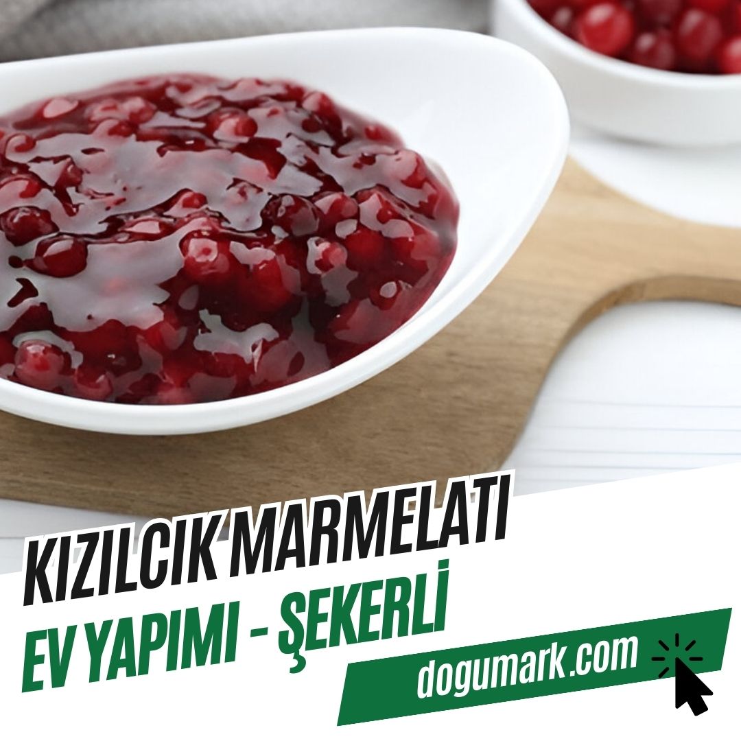 Kızılcık Marmelatı - Ev Yapımı - Şekerli (660cc-Net500g℮)