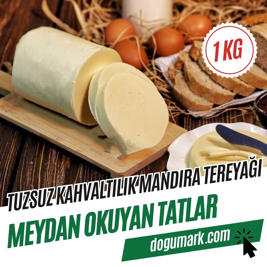 Tuzsuz Kahvaltılık Mandıra Tereyağı (1 Kg)