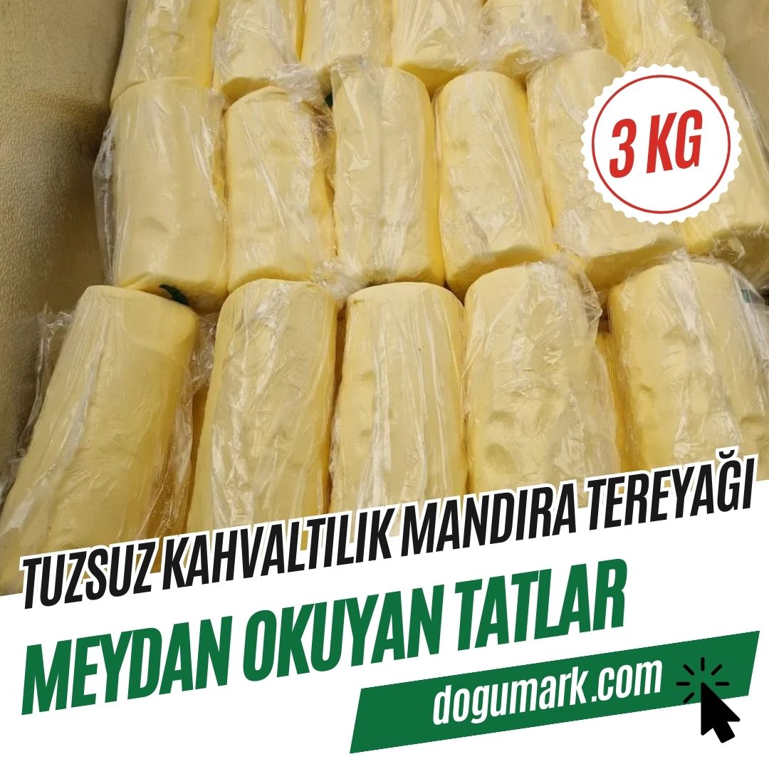 Tuzsuz Kahvaltılık Mandıra Tereyağı (3 Kg)