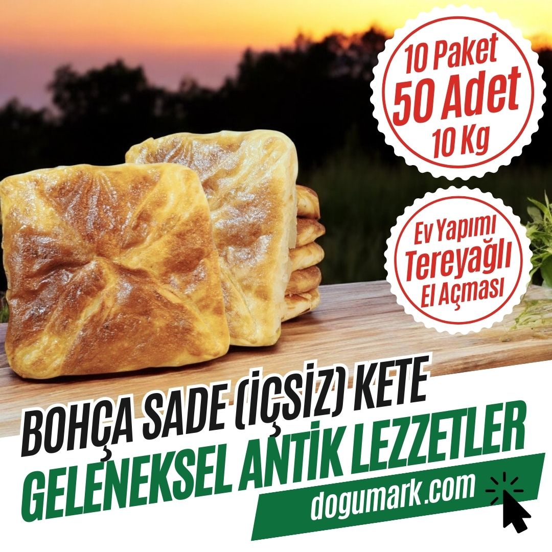 Bohça Sade Kete - Ev Yapımı-El Açması (10 Paket-50 Adet-10 Kg)