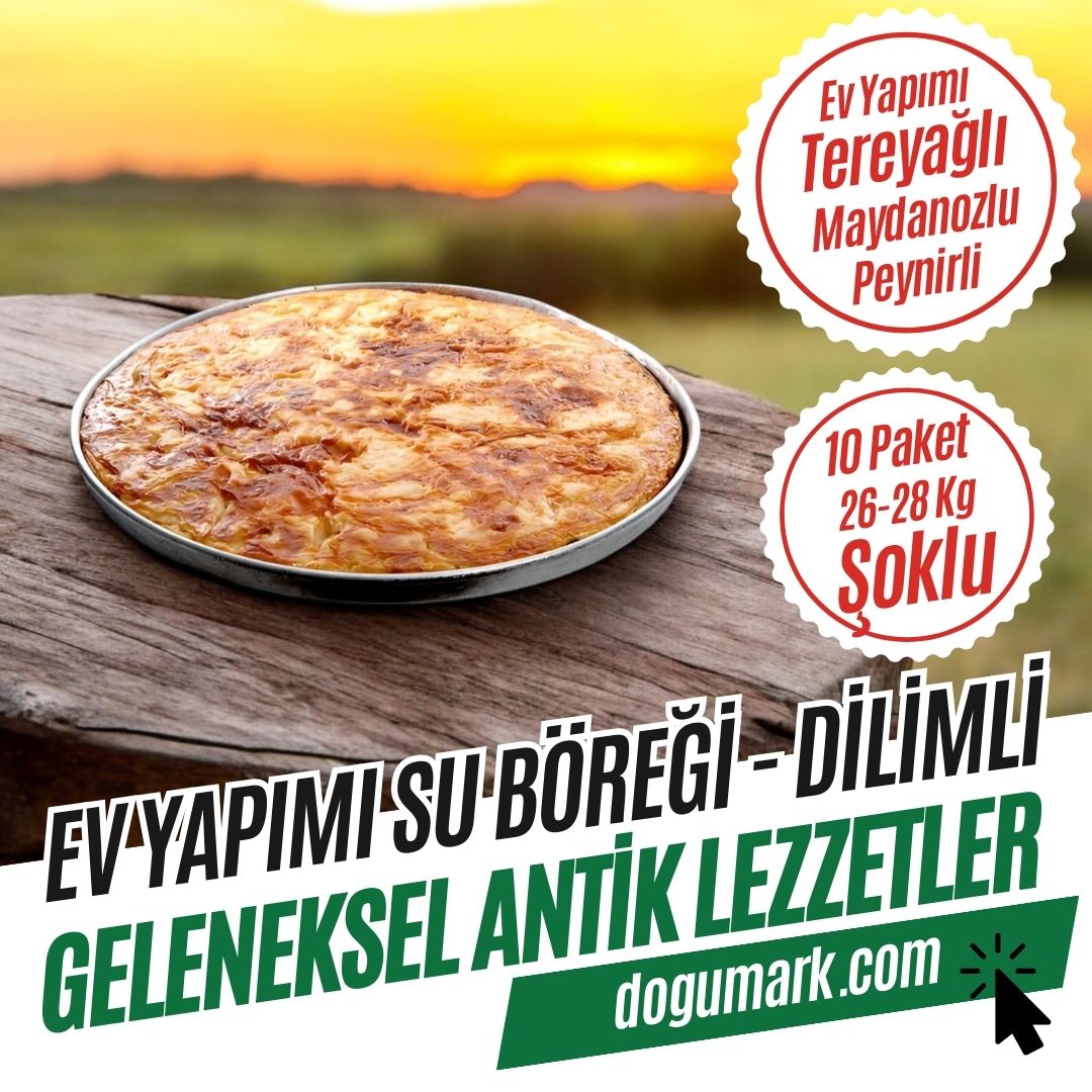 Ev Yapımı Su Böreği - Tereyağlı - Peynirli (10 Tepsi 26-28 Kg)