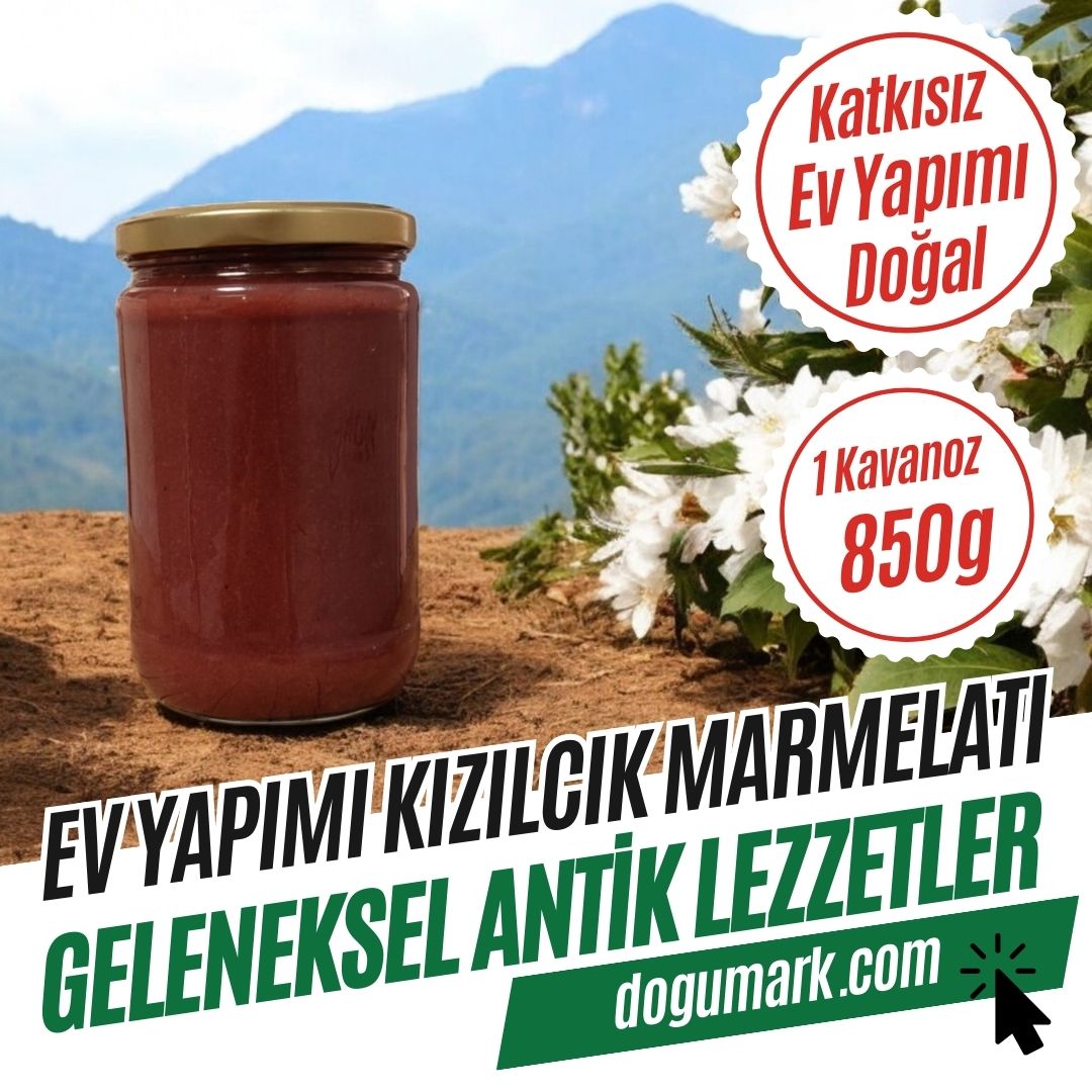 Katkısız Doğal Ev Yapımı Kızılcık Marmelatı (1 Kavanoz 850g)