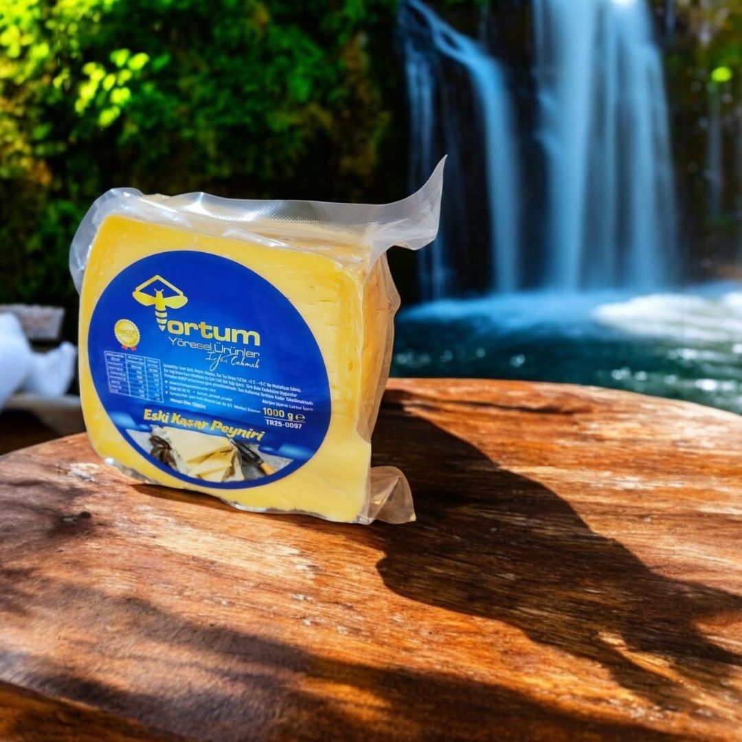 Katkısız Doğal Hakiki Tam Yağlı Eski Kaşar Peyniri (1 Paket 1 Kg)