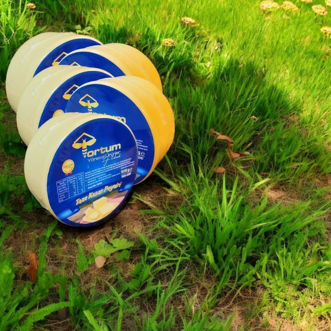Katkısız Doğal Hakiki Tam Yağlı Taze Kaşar Peyniri (5 Paket 5 Kg)