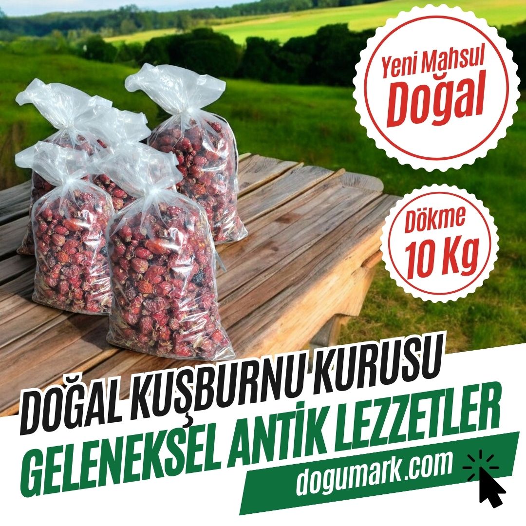 Doğal Kuşburnu Kurusu - Kurutulmuş Meyve (10 Kg) Dökme