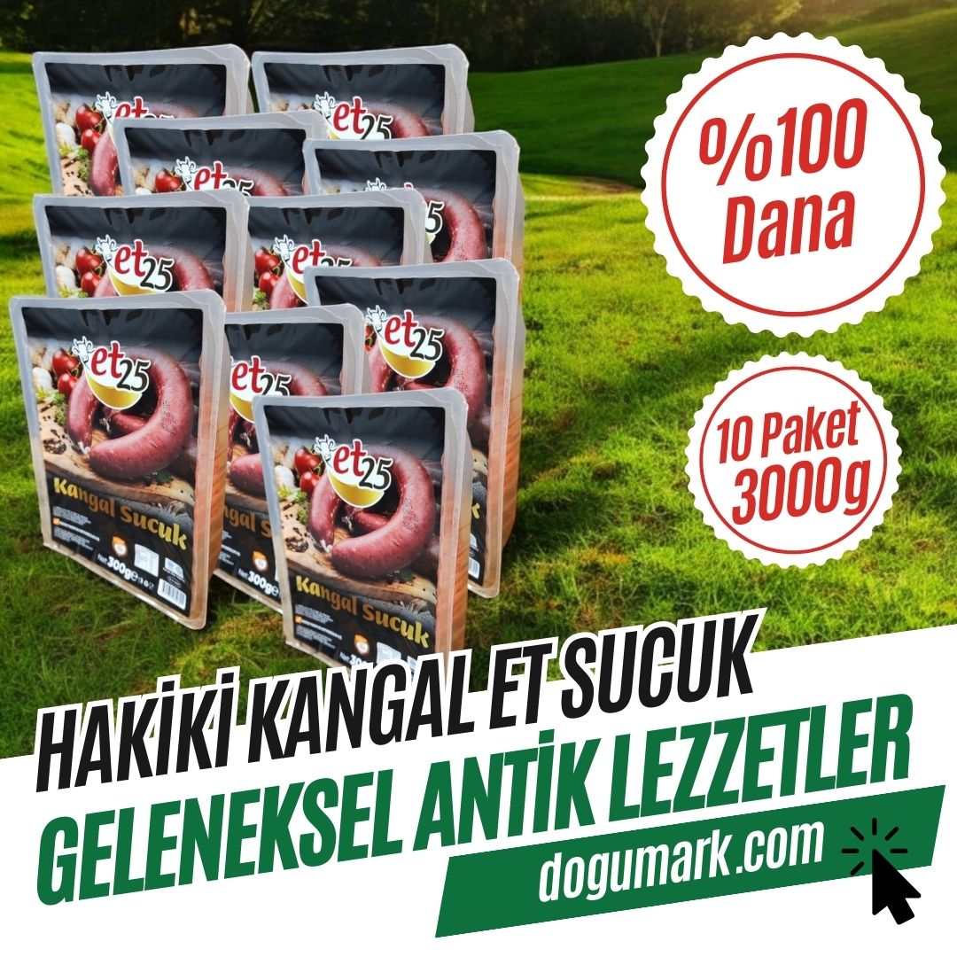 Hakiki Dana Kangal Fermente Et Sucuk 10 Paket (3000g)