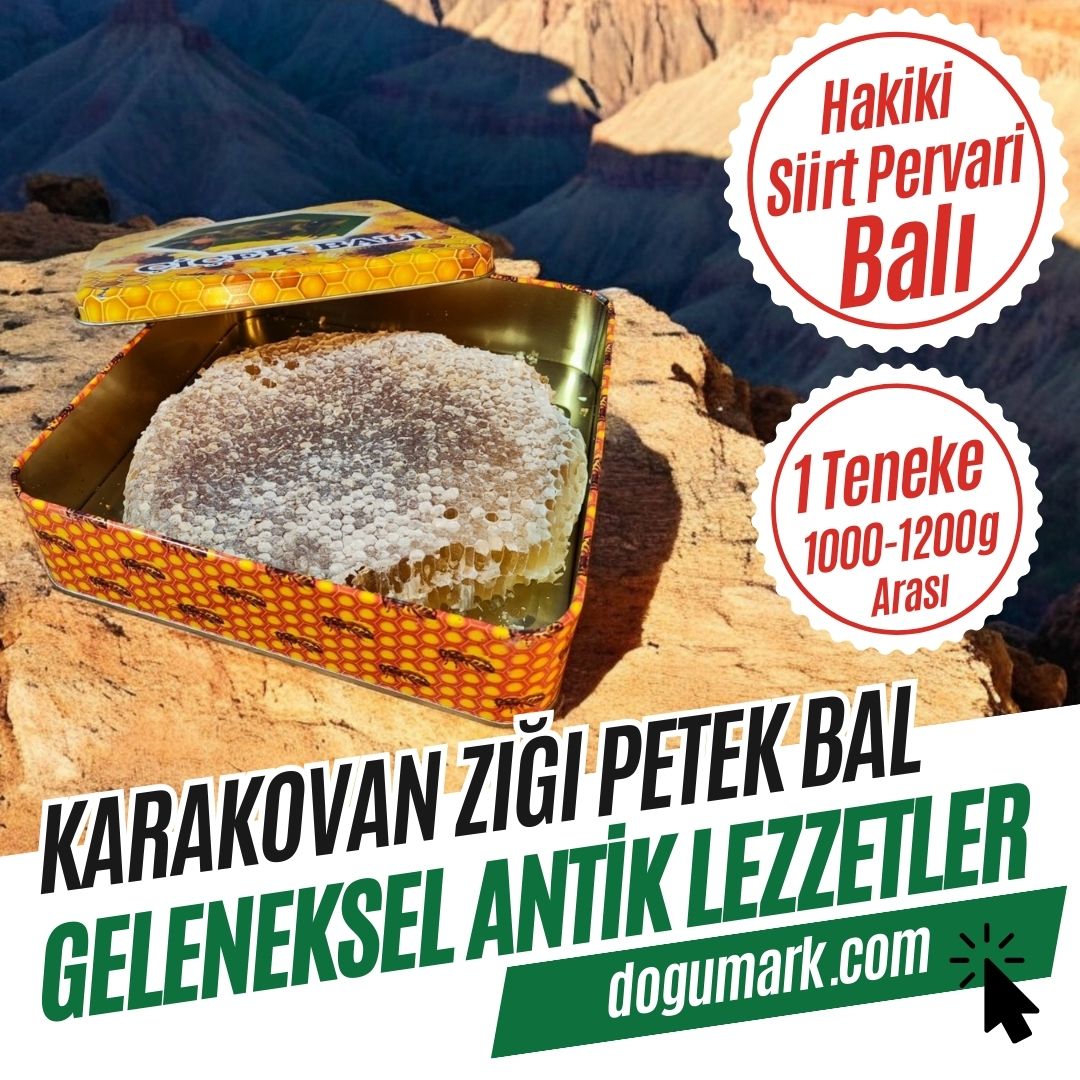 Siirt Pervari Hakiki Karakovan Zığı Petek Balı (1000-1200g Arası)