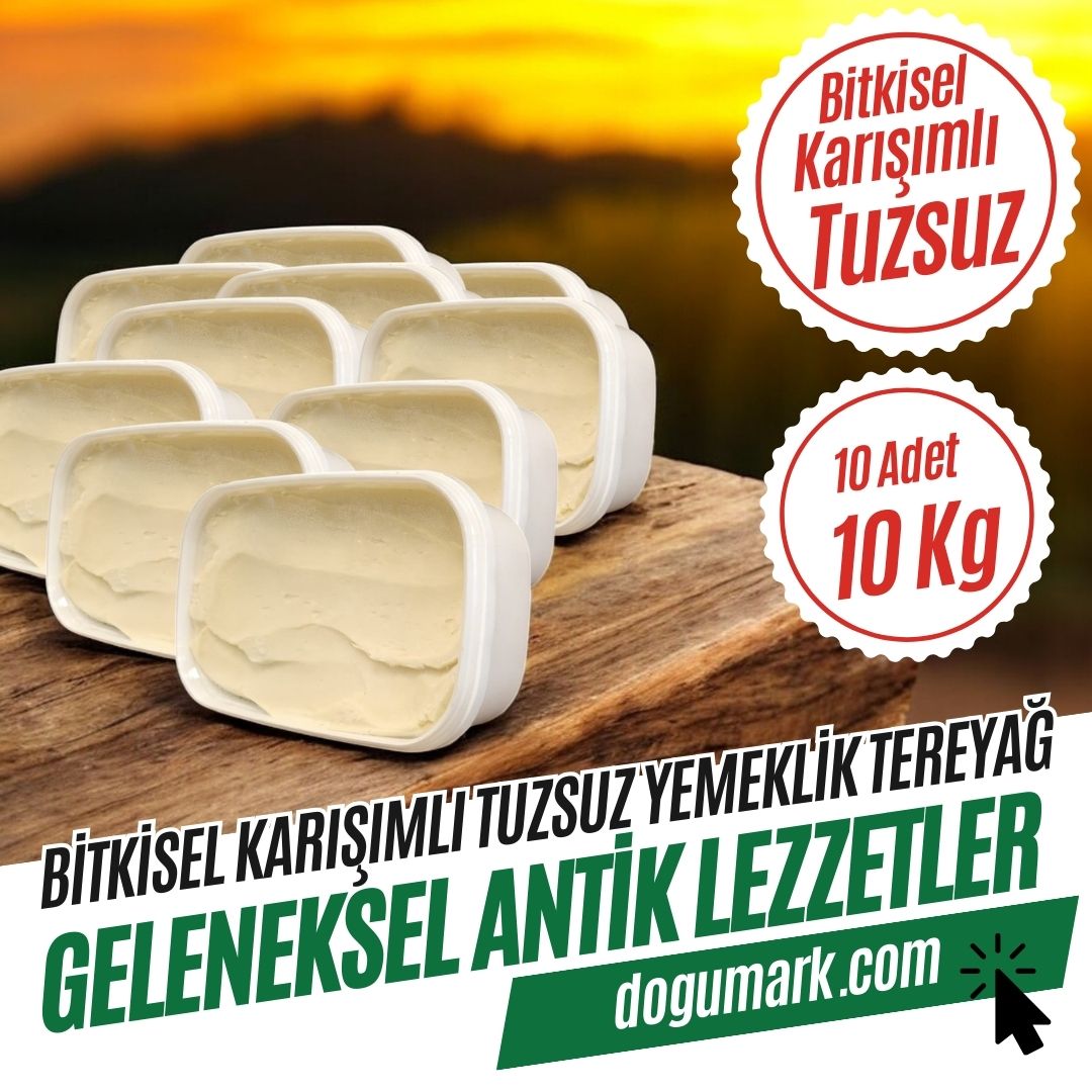 Bitkisel Karışımlı Tuzsuz Yemeklik Tereyağ (10 Kg) - Dökme