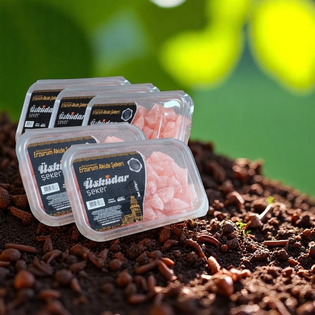 Geleneksel Erzurum Akide Şekeri - Karanfilli (5 Paket 3250g)