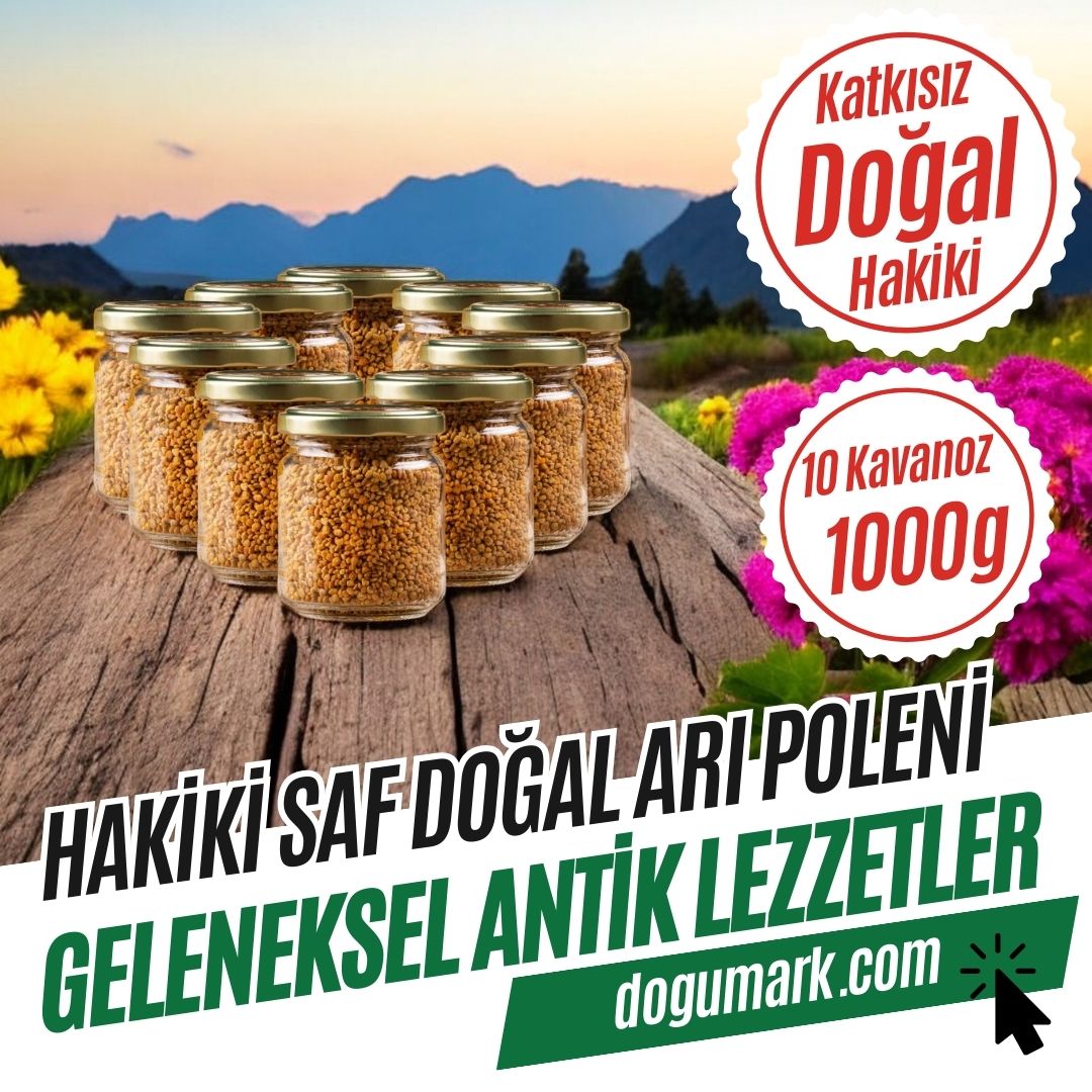 Katkısız Doğal Hakiki Saf Arı Poleni (10 Kavanoz 1000g) Dökme