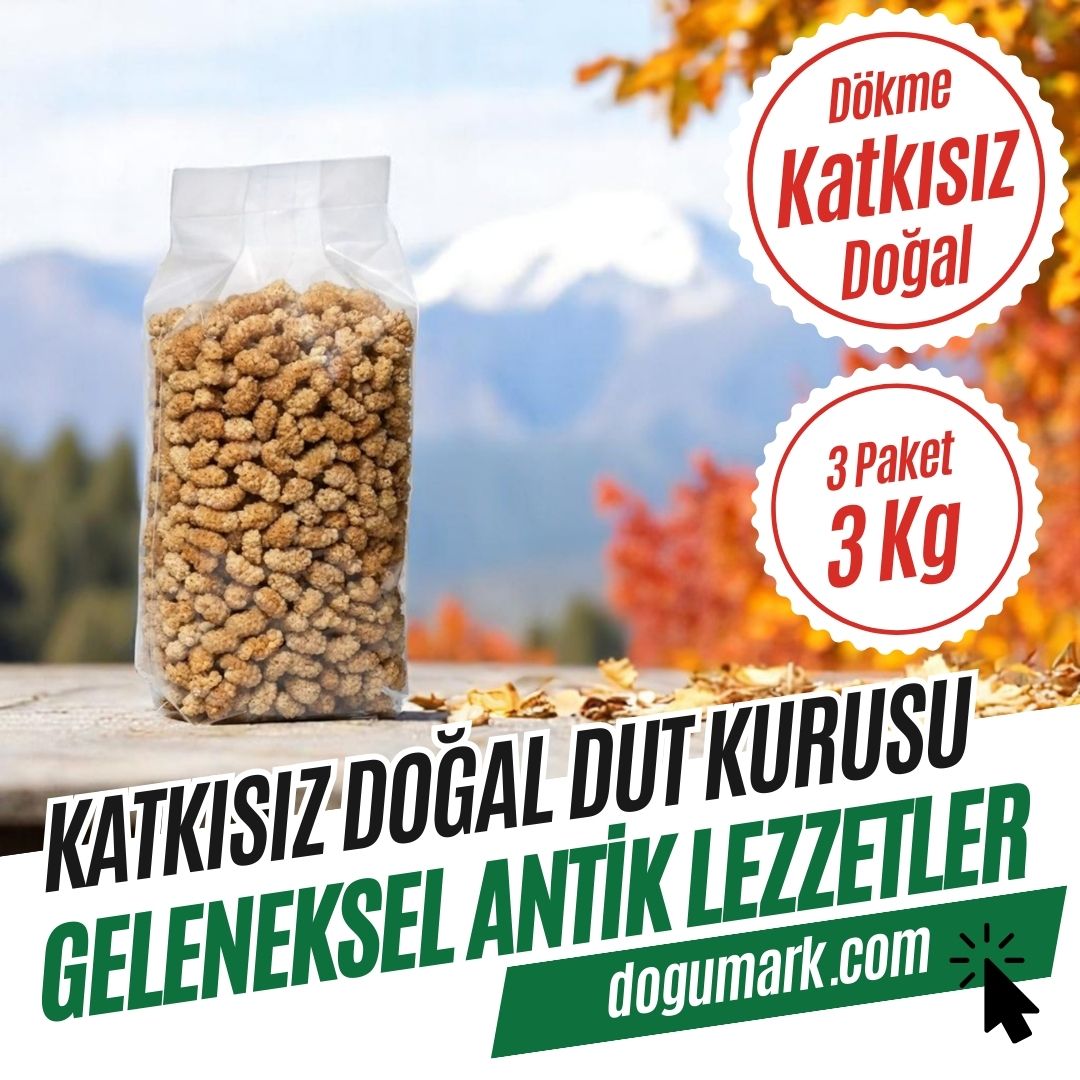 Doğal Dut Kurusu - Kurutulmuş Kuru Meyve (3 Kg) Dökme