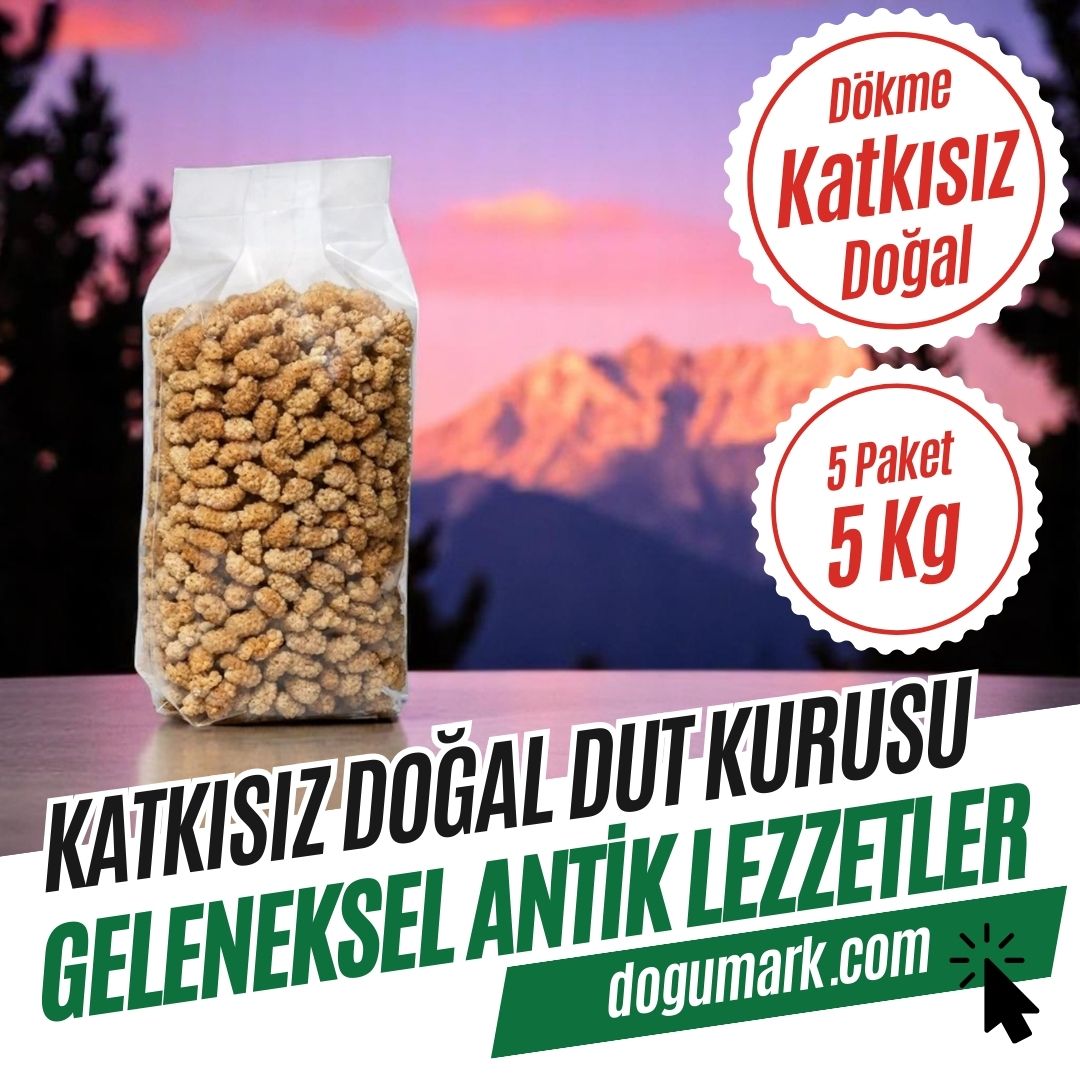 Doğal Dut Kurusu - Kurutulmuş Kuru Meyve (5 Kg) Dökme